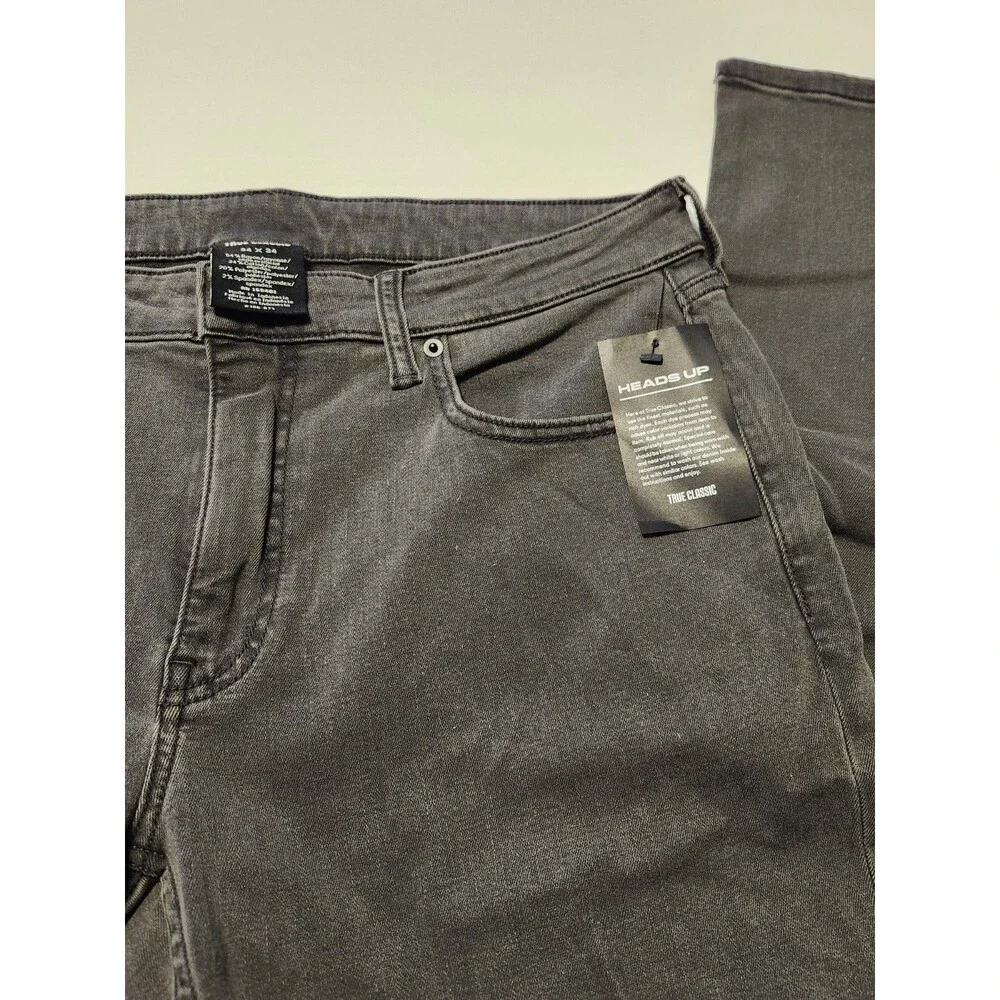 True Classic Men’s Jeans 34x34 NWT Pants Stretch Jeans 159401 Dark Gray